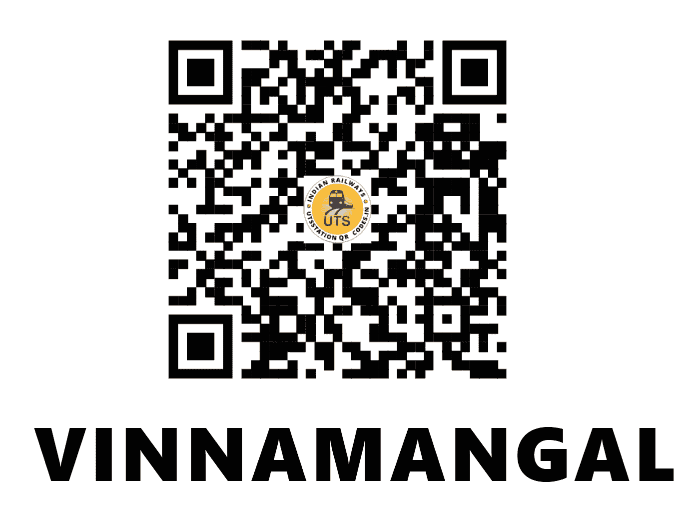 UTS QR Code for VINNAMANGALAM - VGM - SR (TAMIL NADU)